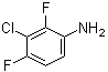structure of CAS# 2613-34-5, 2,4-Difluoro-3-chloroaniline