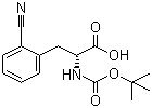 structure of CAS# 261380-28-3, N-叔丁氧羰基-D-2-氰基苯丙氨酸