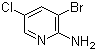 structure of CAS# 26163-03-1, 2-Amino-3-bromo-5-chloropyridine