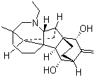 structure of CAS# 26166-37-0, 光翠雀碱