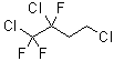 structure of CAS# 261760-97-8, 1,2,4-Trichloro-1,1,2-trifluorobutane