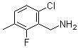 structure of CAS# 261762-86-1, 6-Chloro-2-fluoro-3-methylbenzenemethanamine