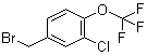 structure of CAS# 261763-18-2, 3-Chloro-4-trifluoromethoxybenzyl bromide