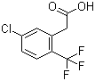 structure of CAS# 261763-25-1, 5-Chloro-2-(trifluoromethyl)phenylacetic acid
