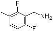 structure of CAS# 261763-42-2, 2,6-Difluoro-3-methylbenzenemethanamine