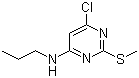 structure of CAS# 261765-64-4, 4-氯-2-甲硫基-6-(丙基氨基)嘧啶