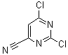 structure of CAS# 26293-93-6, 2,6-二氯-4-嘧啶甲腈