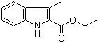 structure of CAS# 26304-51-8, Ethyl 3-methylindole-2-carboxylate
