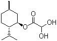 structure of CAS# 26315-61-7, (1R)-(-)-Menthyl glyoxylate hydrate
