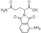 CAS # 2635-64-5, 4-Amino-alpha-(3-amino-3-oxopropyl)-1,3-dihydro-1,3-dioxo-2H-isoindole-2-acetic acid