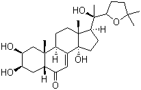 CAS # 26361-67-1, Stachysterone D, 22,25-Epoxy-2,3,14,20-tetrahydroxycholest-7-en-6-one