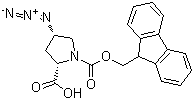 CAS # 263847-08-1, (2S,4S)-4-Azido-1,2-pyrrolidinedicarboxylic acid 1-(9H-fluoren-9-ylmethyl) ester, Fmoc-L-cis-4-azidoproline, Fmoc-cis-N3-Pro-OH