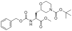 CAS # 2641824-60-2, tert-butyl (2S)-2-[(2S)-2-(benzyloxycarbonylamino)-3-methoxy-3-oxo-propyl]morpholine-4-carboxylate, 2-Methyl-2-propanyl (2S)-2-[(2S)-2-{[(benzyloxy)carbonyl]amino}-3-methoxy-3-oxopropyl]-4-morpholinecarboxylate