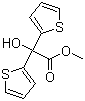 structure of CAS# 26447-85-8, 2,2-二噻吩基乙醇酸甲酯