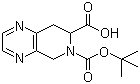structure of CAS# 264623-57-6, 7,8-Dihydropyrido[3,4-b]pyrazine-6,7(5H)-dicarboxylic acid 6-(tert-butyl) ester