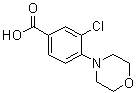 structure of CAS# 26586-20-9, 3-氯-4-(4-吗啉基)苯甲酸