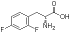 structure of CAS# 266360-60-5, 2,4-Difluoro-D-phenylalanine