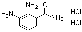 structure of CAS# 266993-72-0, 2,3-Diaminobenzamide dihydrochloride