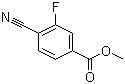 structure of CAS# 268734-34-5, 4-氰基-3-氟苯甲酸甲酯