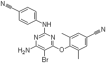 structure of CAS# 269055-15-4, Etravirine