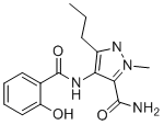 CAS # 269394-18-5, Sildenafil Impurity 21, 4-[(2-Hydroxybenzoyl)amino]-1-methyl-3-propyl-1H-pyrazole-5-carboxamide