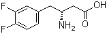 structure of CAS# 269396-58-9, (R)-3-Amino-4-(3,4-difluorophenyl)butyric acid