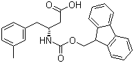 structure of CAS# 269398-84-7, (R)-N-芴甲氧羰基-3-氨基-4-(3-甲基苯基)丁酸