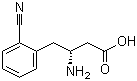 structure of CAS# 269726-79-6, (R)-3-氨基-4-(2-氰基苯基)丁酸