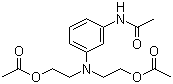 CAS # 27059-08-1, 2,2'-[(3-Acetamidophenyl)imino]diethyl diacetate, 3-(N,N-Diacetoxyethyl)amino-acetanilide, 3-(N,N-Bisacetoxyethyl)aminoacetanilide, N-(3-(Bis(2-(acetyloxy)ethyl)amino)phenyl)-acetamide