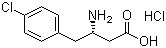 structure of CAS# 270596-41-3, (S)-3-Amino-4-(4-chlorophenyl)butyric acid hydrochloride