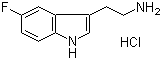 structure of CAS# 2711-58-2, 5-Fluorotryptamine hydrochloride