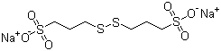 structure of CAS# 27206-35-5, Bis-(sodium sulfopropyl)-disulfide