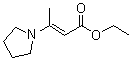 structure of CAS# 2723-42-4, Ethyl 3-(1-pyrrolidinyl)crotonate