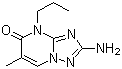 structure of CAS# 27277-00-5, 2-氨基-6-甲基-4-丙基-[1,2,4]三唑并[1,5-a]嘧啶-5-酮