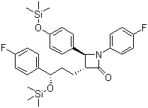 structure of CAS# 272778-13-9, (3R,4S)-1-(4-氟苯基)-3-((S)-3-(4-氟苯基-3-(三甲基硅氧基)丙基)-4-(4-(三甲基硅氧基)苯基)氮杂环丁烷-2-酮