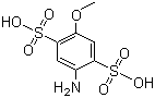 structure of CAS# 27327-48-6, 4-甲氧基苯胺-2,5-二磺酸