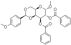 CAS # 273397-25-4, Methyl 4,6-O-[(S)-(4-methoxyphenyl)methylene]-alpha-D-galactopyranoside dibenzoate