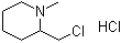 structure of CAS# 27483-92-7, 2-Chloromethyl-1-methylpiperidine hydrochloride