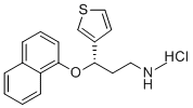 CAS # 2748376-86-3, Duloxetine EP Impurity F, (S)-N-methyl-3-(naphthalen-1-yloxy)-3-(thiophen-3-yl)propan-1-amine hydrochloride