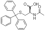 structure of CAS# 27486-87-9, N-Acetyl-S-trityl-L-cysteine