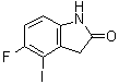 structure of CAS# 275386-75-9, 5-氟-1,3-二氢-4-碘-2H-吲哚-2-酮