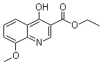 structure of CAS# 27568-04-3, Ethyl 4-hydroxy-8-methoxy-3-quinolinecarboxylate