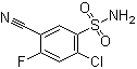 CAS 登录号：27589-31-7, 2-氯-5-氰基-4-氟苯磺酰胺