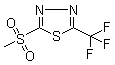 structure of CAS# 27603-25-4, 2-(Methylsulfonyl)-5-(trifluoromethyl)-1,3,4-thiadiazole