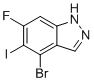 structure of CAS# 2765413-93-0, 4-溴-6-氟-5-碘-1H-吲唑