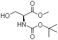 structure of CAS# 2766-43-0, Boc-L-serine methyl ester