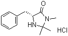 structure of CAS# 278173-23-2, (5S)-(-)-2,2,3-Trimethyl-5-benzyl-4-imidazolidinone monohydrochloride