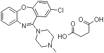 structure of CAS# 27833-64-3, Loxapine succinate salt