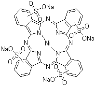 structure of CAS# 27835-99-0, Tetrasulfonated nickel phthalocyanine sodium salt