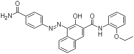 CAS # 2786-76-7, Pigment Red 170, C.I. 12475, 4-[[4-(Aminocarbonyl)phenyl]azo]-N-(2-ethoxyphenyl)-3-hydroxynaphthalene-2-carboxamide